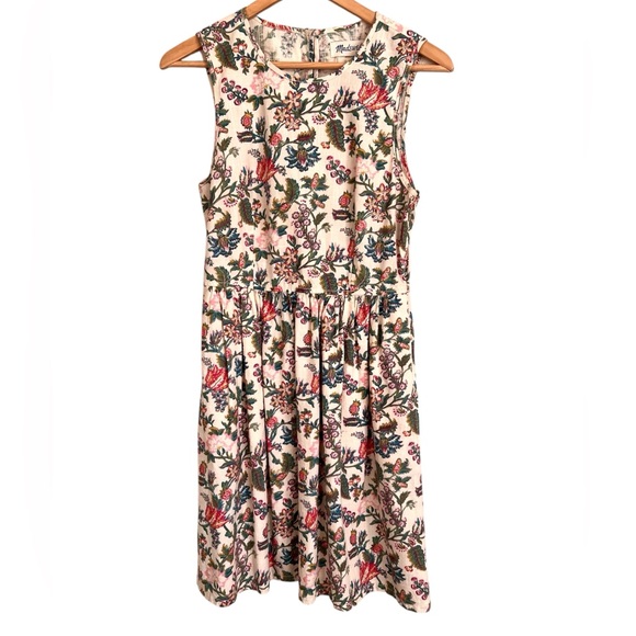 Madewell Sleeveless Garden Vine Floral Dress - Picture 4 of 10